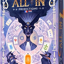 All In Predictions kaartspel met waarzegger en symbolische illustraties